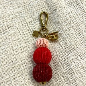 Kate Spade 12K gold On Purpose Beaded Keychain SOLD OUT in stores